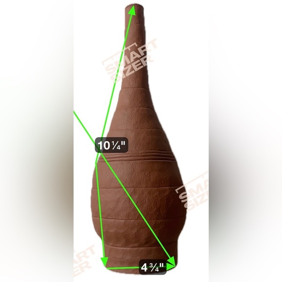 Handmade one of a kind earth tone Ceramic Vase by Israeli artist Orna Orr - Picture 13 of 16